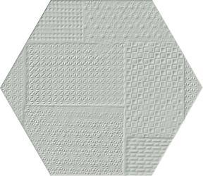 8x7" Sixty Salvia Timbro Hexagon Porcelain Tile