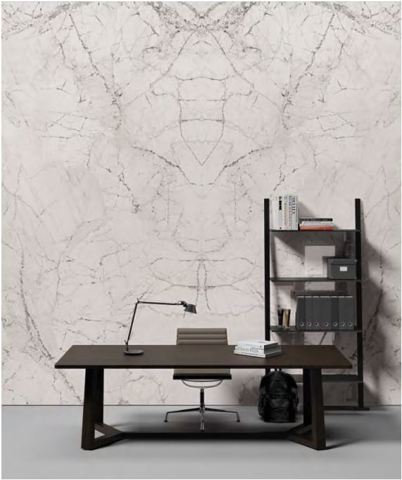 Blanc-Du-Blanc 64" x 128" (12 MM) Book Matched Porcelain Slabs