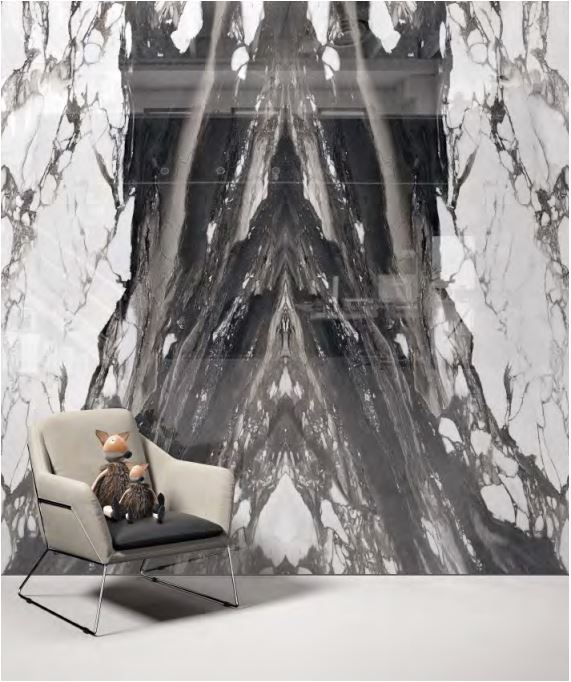 Calacatta Renoir  64" x 128" (12 MM) Book Matched Porcelain Slabs