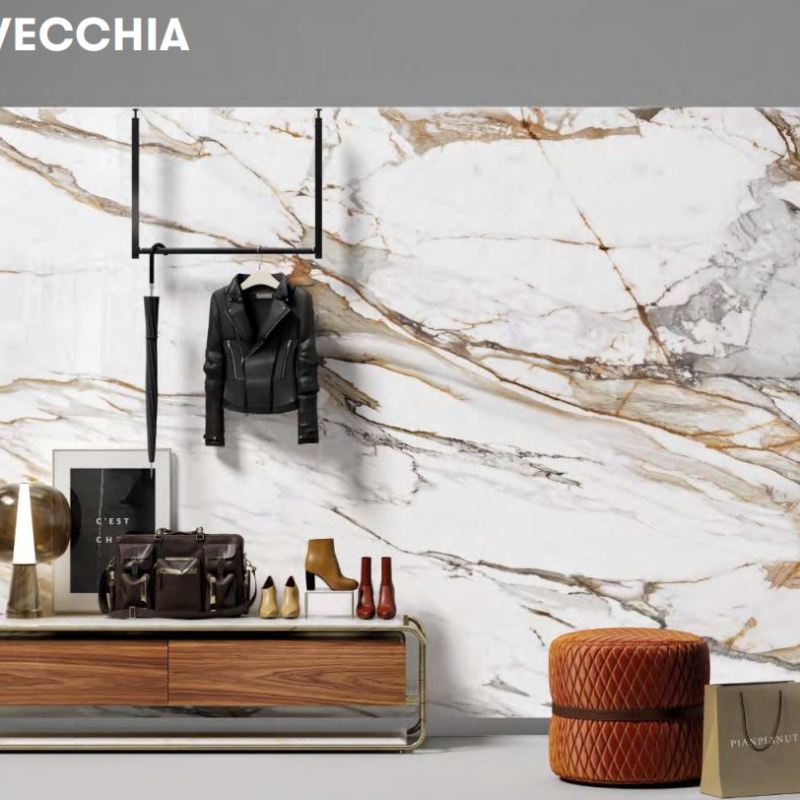 Macchia Vecchia  64" x 128" (12 MM) Book Matched Porcelain Slabs