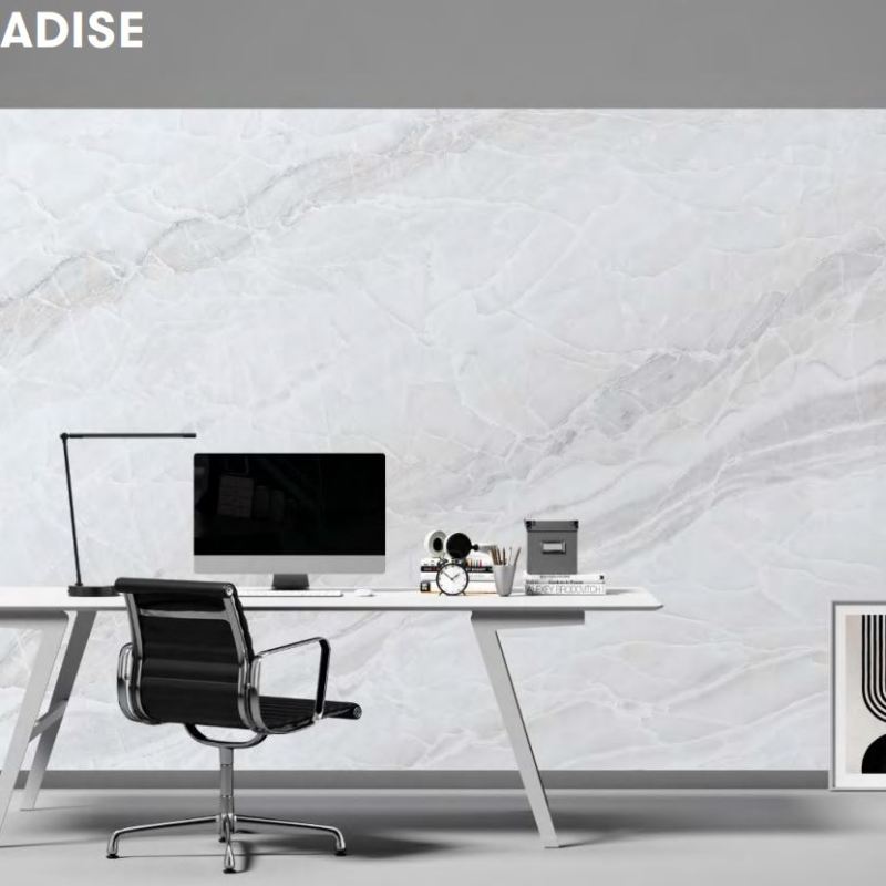 White Paradise  64" x 128" (12 MM) Book Matched Porcelain Slabs