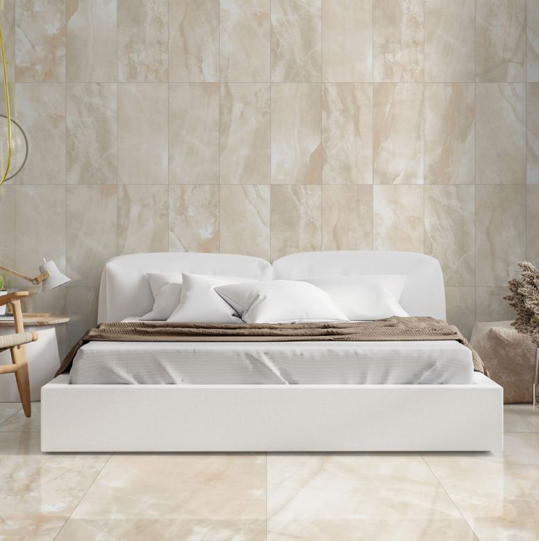 12x24" and 24x48" Gamma Beige Onyx Polished $2.49 PSF, Polished $3.50 PSF