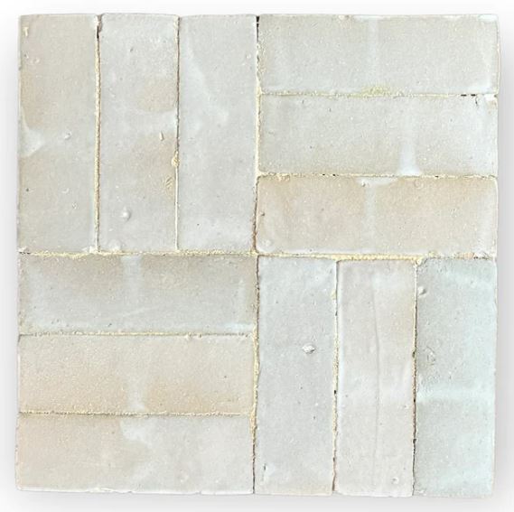 2x6-Weathered-White Zellige Hand Made Tile