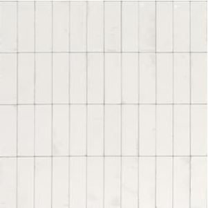 2x6"  Gleeze Bianco Porcelain Tile