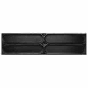 4x16"  Station Deco Black Matte Ceramic Tile