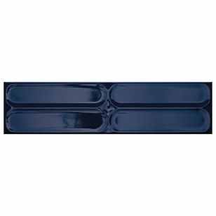 4x16"  Station Deco Navy Blue Glossy Ceramic Tile