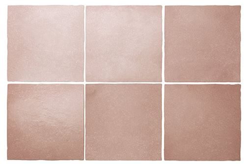 5x5" Pompeii Coral Pink Ceramic Tile