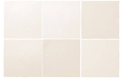 5x5" Pompeii White Ceramic Tile